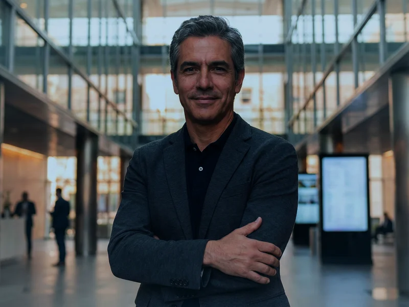 Consultor empresarial de IQ Source planificando estrategias digitales